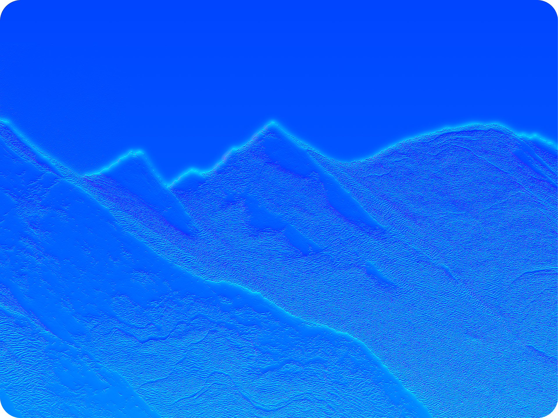Abstract blue data terrain visualization